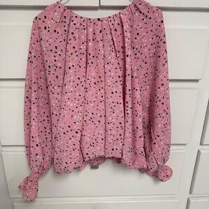 Adorable Pink Blouse Small
